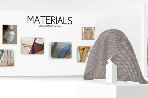 Screenshot of the digital trend space by Munich Fabric Start, materials and new trends displayed here